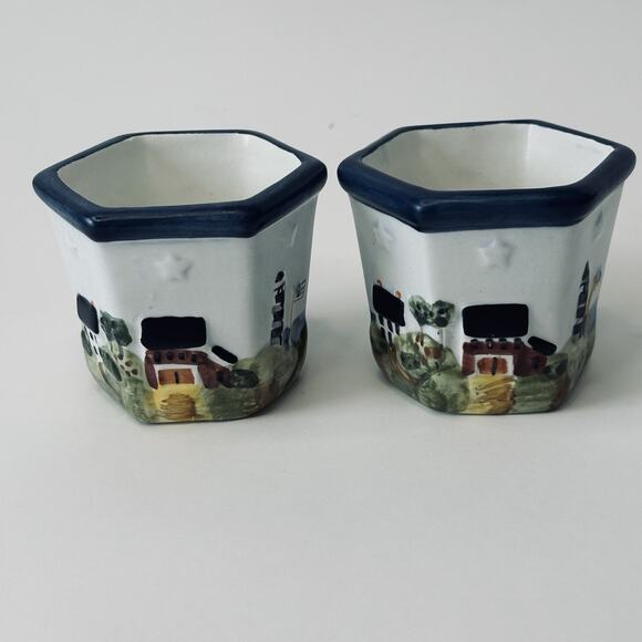 Waxcessories Votive Holder Countryside Collection set of 2, Lighthouse, Sea, VTG - Picture 5 of 11